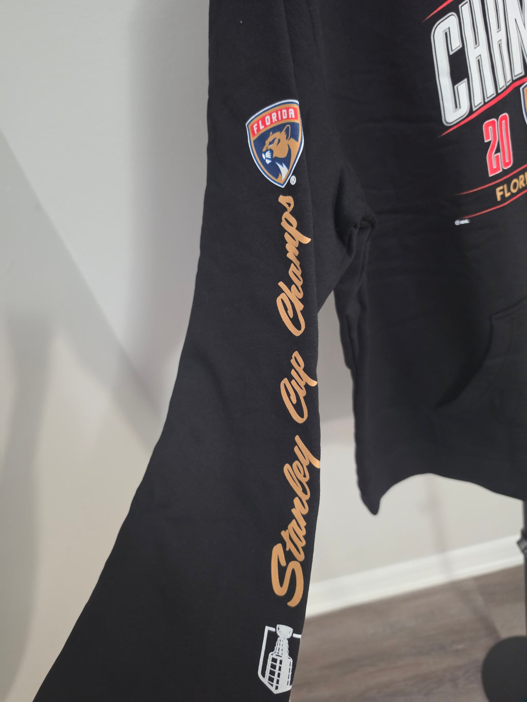 Florida Panters Stanley Cup Champions Hoodie Negra NHL Sudadera