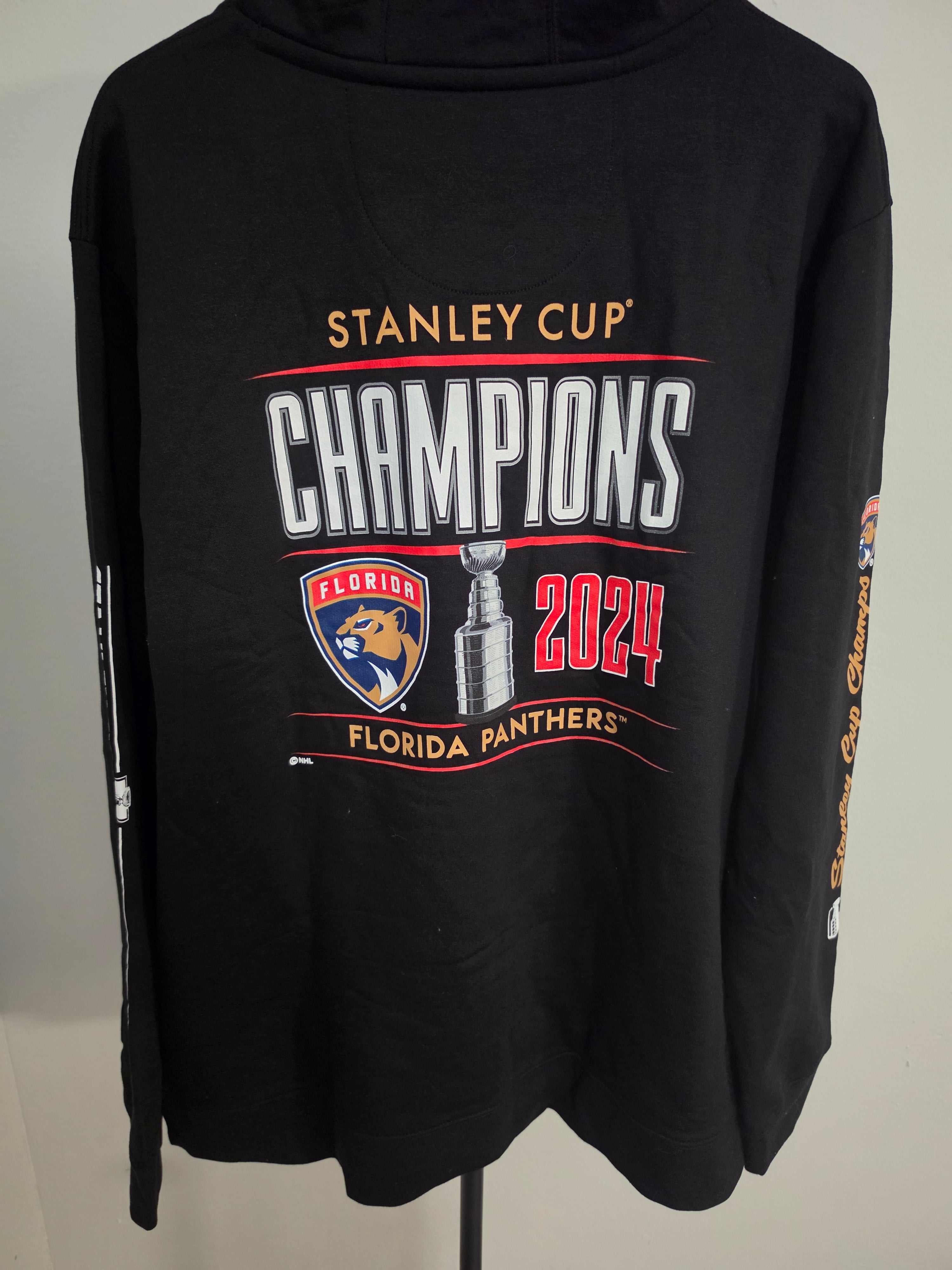 Florida Panters Stanley Cup Champions Hoodie Negra NHL Sudadera