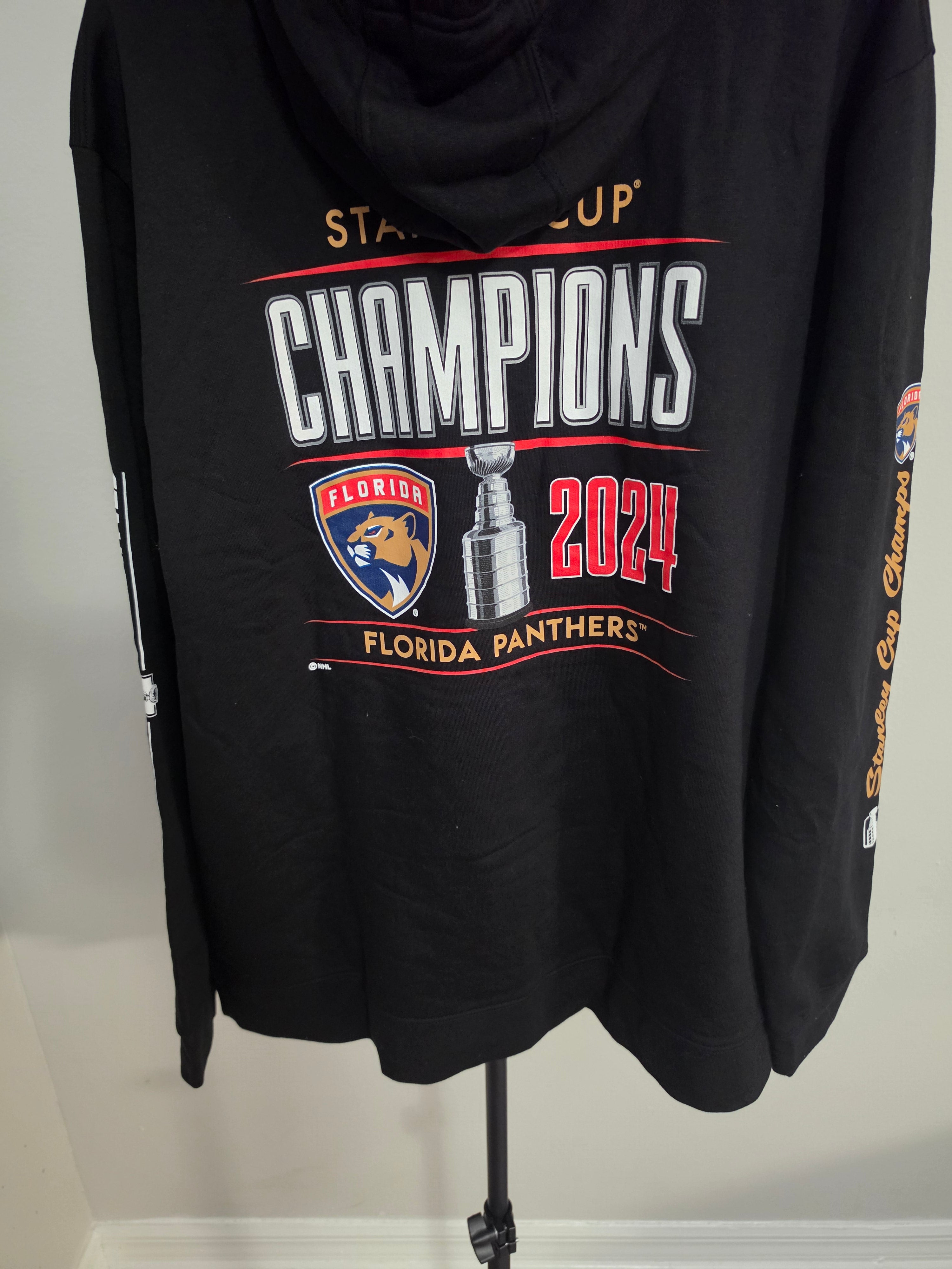 Florida Panters Stanley Cup Champions Hoodie Negra NHL Sudadera